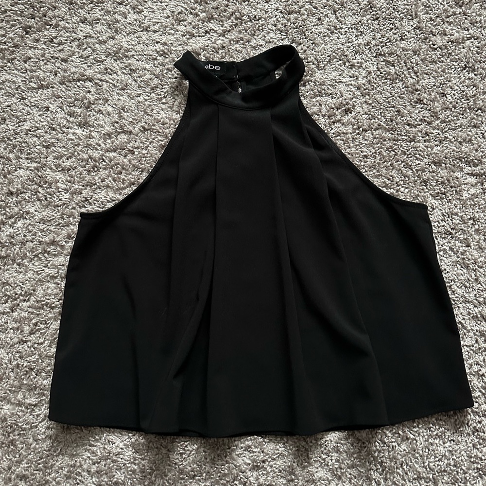 Bebe Cropped Halter Top